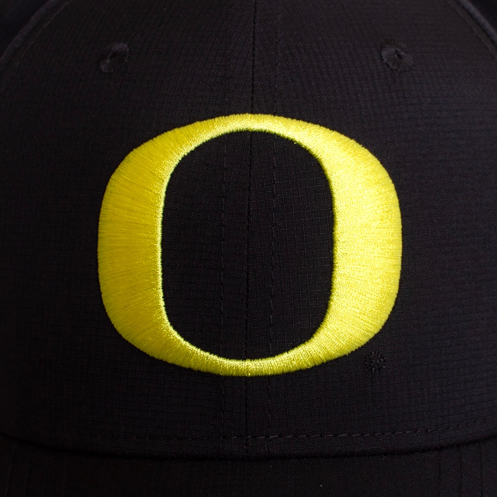 Classic Oregon O, Nike, Black, Curved Bill, Performance/Dri-FIT, Accessories, Unisex, Structured, Basic, Adjustable, Hat, 808549